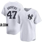 Clayton Andrews Men's New York Yankees White Limited Yankee Home Jersey