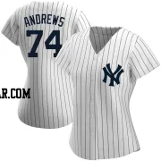 Clayton Andrews Women's New York Yankees White Authentic Home Name Jersey