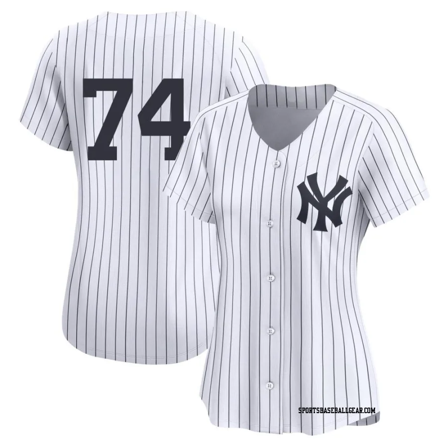 Clayton Andrews Women's New York Yankees White Limited Yankee Home 2nd Jersey