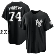 Clayton Andrews Youth New York Yankees Black/White Replica Jersey