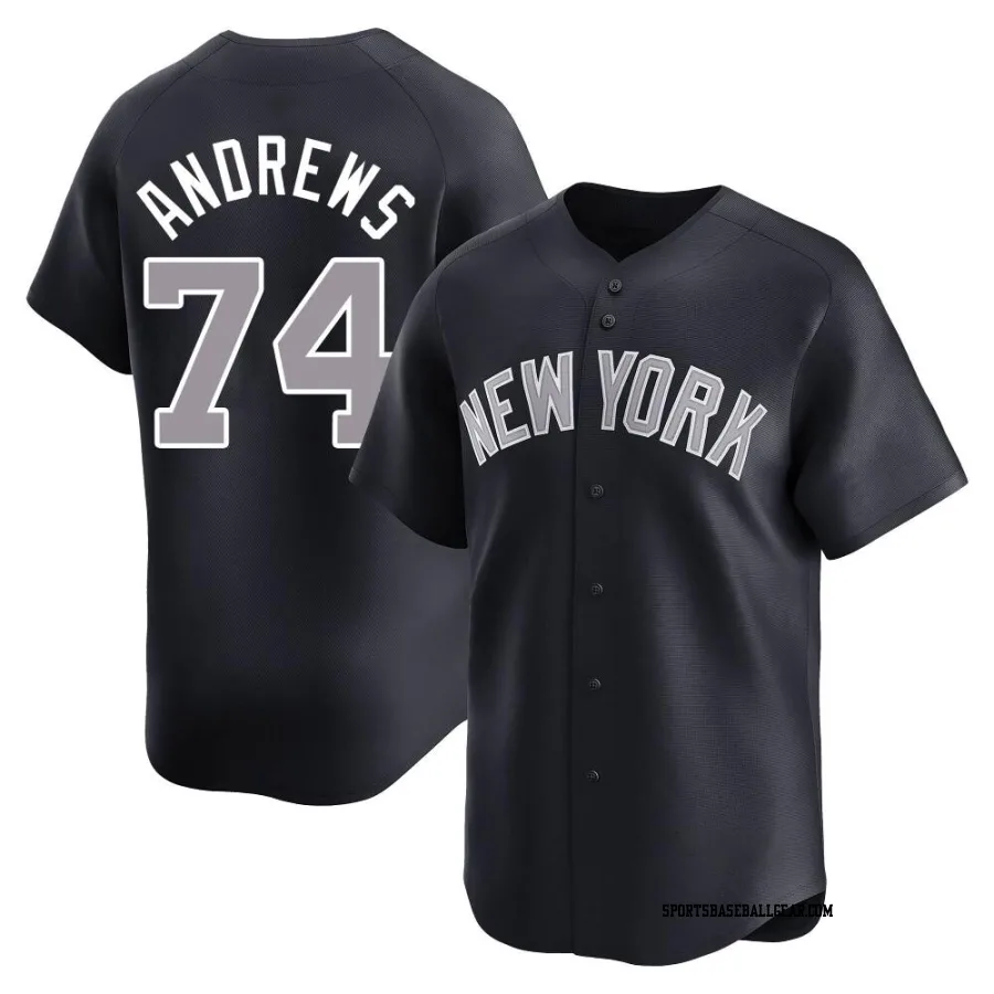 Clayton Andrews Youth New York Yankees Navy Limited Alternate Jersey