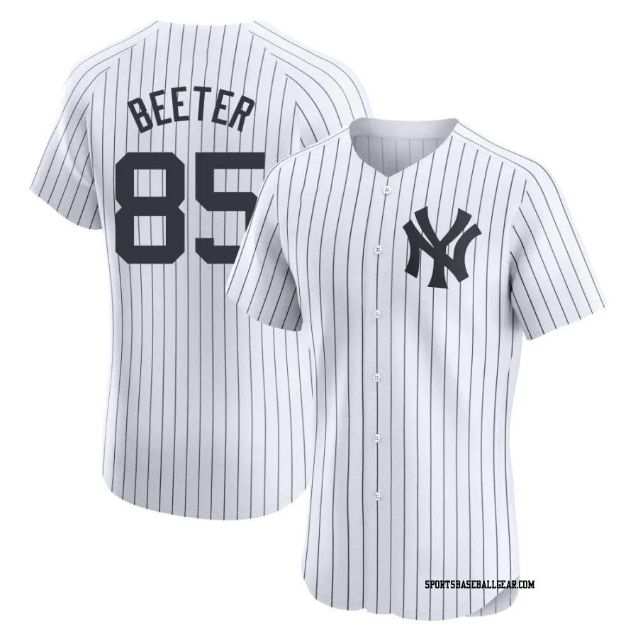 Clayton Beeter Men's New York Yankees White Elite Home Jersey