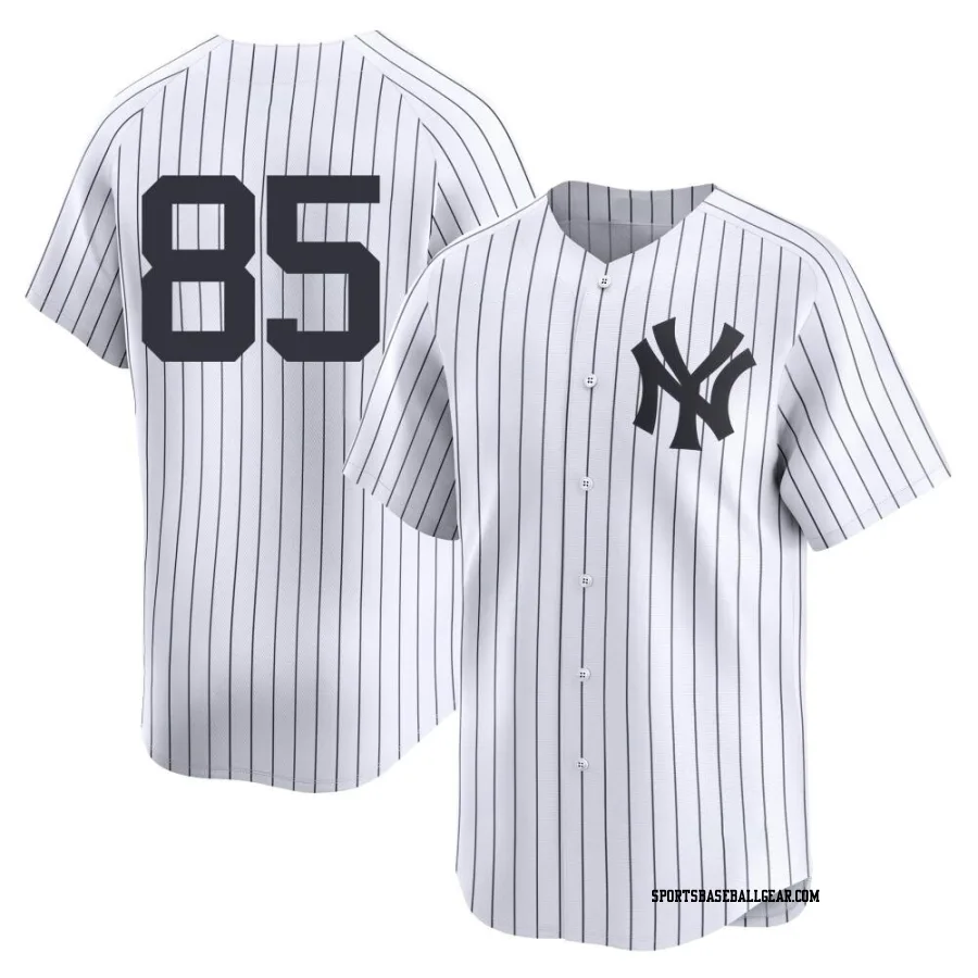 Clayton Beeter Men's New York Yankees White Limited Yankee Home 2nd Jersey