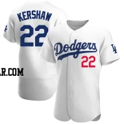 Clayton Kershaw Men's Los Angeles Dodgers White Authentic Home Jersey