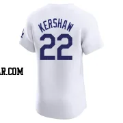 Clayton Kershaw Men's Los Angeles Dodgers White Elite Home Jersey