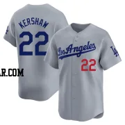 Clayton Kershaw Youth Los Angeles Dodgers Gray Limited Away Jersey