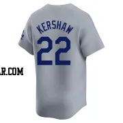 Clayton Kershaw Youth Los Angeles Dodgers Gray Limited Away Jersey