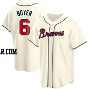 Clete Boyer Men's Atlanta Braves Cream Replica Alternate Jersey