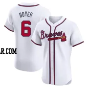 Clete Boyer Men's Atlanta Braves White Elite Home Jersey