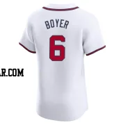 Clete Boyer Men's Atlanta Braves White Elite Home Jersey