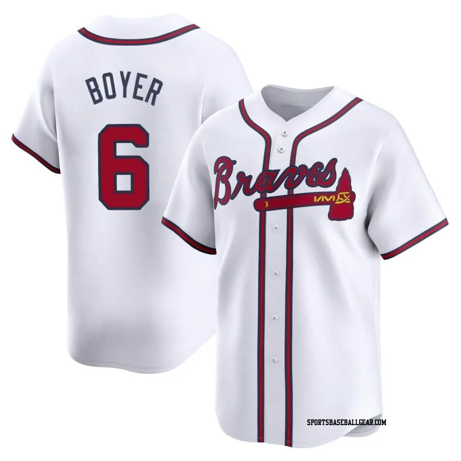 Clete Boyer Men's Atlanta Braves White Limited Home Jersey