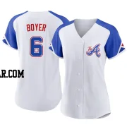 Clete Boyer Women's Atlanta Braves White Authentic 2023 City Connect Jersey