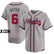 Clete Boyer Youth Atlanta Braves Gray Limited Away Jersey