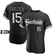 Clint Frazier Men's Chicago White Sox Black Authentic 2021 City Connect Jersey