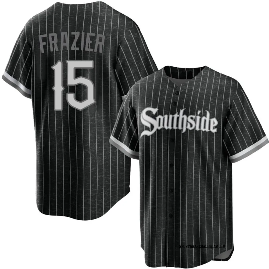 Clint Frazier Men's Chicago White Sox Black Replica 2021 City Connect Jersey