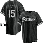 Clint Frazier Youth Chicago White Sox Black Replica 2021 City Connect Jersey