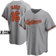 Coby Mayo Men's Baltimore Orioles Gray Replica Road Jersey