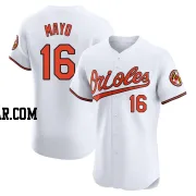 Coby Mayo Men's Baltimore Orioles White Elite Home Jersey