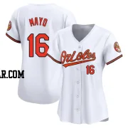 Coby Mayo Women's Baltimore Orioles White Limited Home Jersey