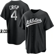 Coco Crisp Men's Oakland Athletics Black/White Replica Jersey