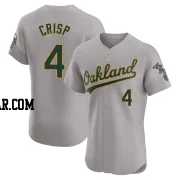 Coco Crisp Men's Oakland Athletics Gray Elite Road Jersey