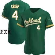 Coco Crisp Men's Oakland Athletics Green Authentic Kelly Alternate Jersey