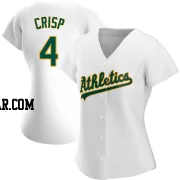 Coco Crisp Women's Oakland Athletics White Authentic Home Jersey