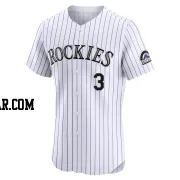 Coco Montes Men's Colorado Rockies White Elite Home Jersey