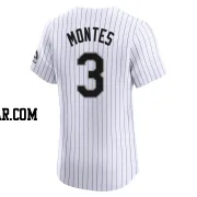 Coco Montes Men's Colorado Rockies White Elite Home Jersey