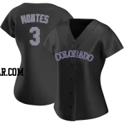 Coco Montes Women's Colorado Rockies Black Authentic Alternate Jersey