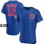 Codi Heuer Men's Chicago Cubs Royal Authentic Alternate Jersey