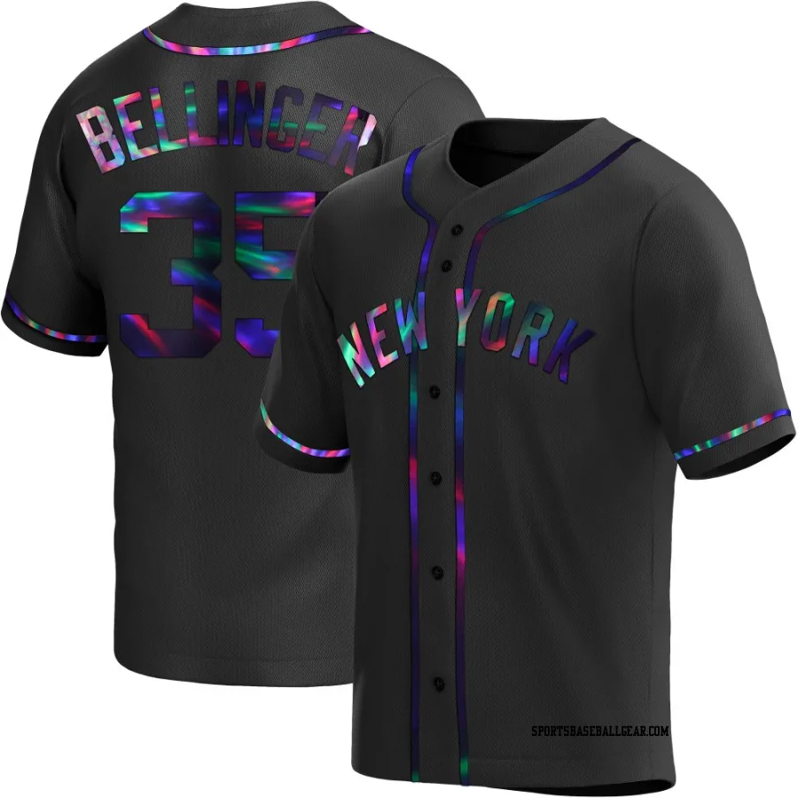 Cody Bellinger Men's New York Yankees Black Holographic Replica Alternate Jersey