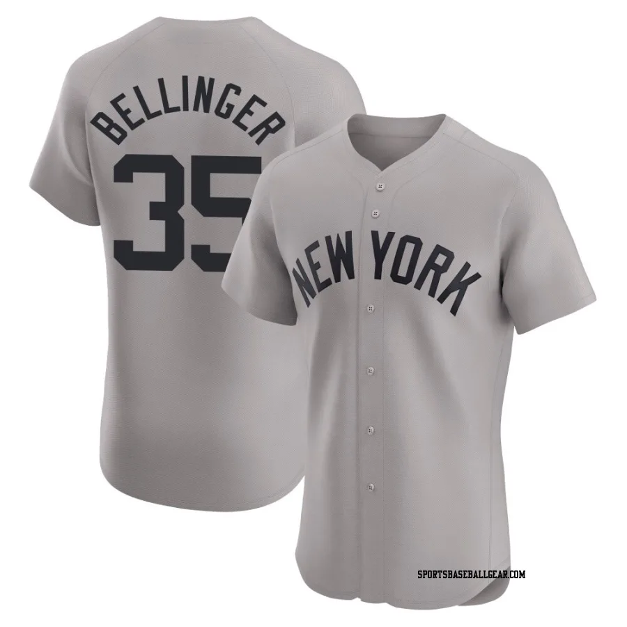 Cody Bellinger Men's New York Yankees Gray Elite Road Jersey