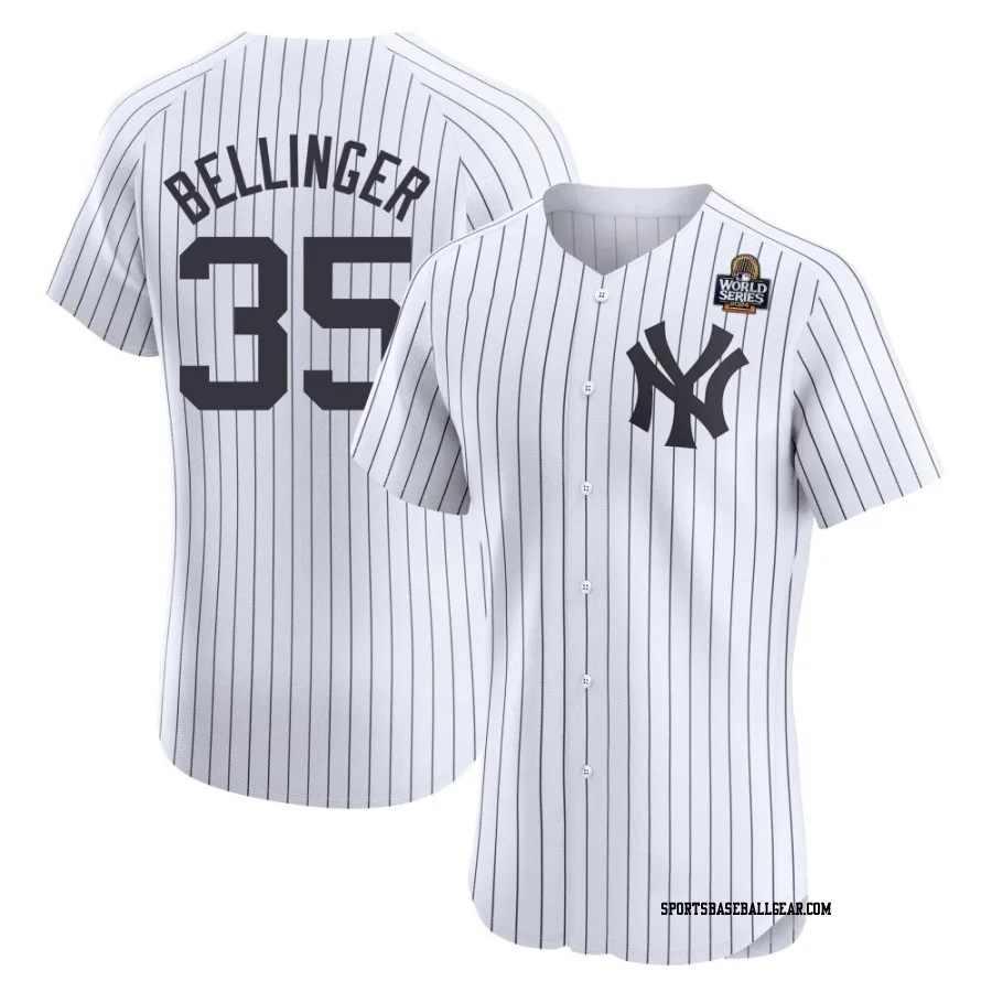 Cody Bellinger Men's New York Yankees White Elite Home 2024 World Series Jersey