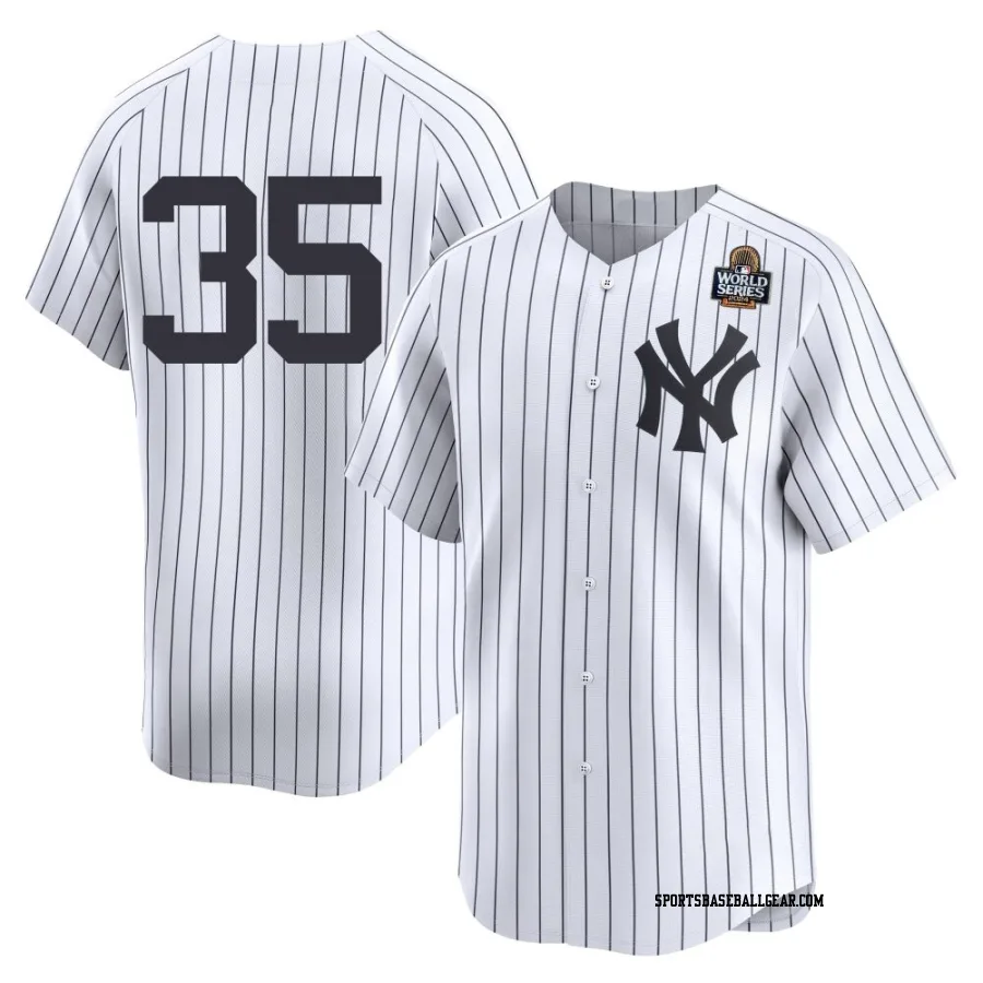 Cody Bellinger Men's New York Yankees White Limited Yankee Home 2nd 2024 World Series Jersey