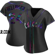 Cody Bellinger Women's Chicago Cubs Black Holographic Replica Alternate Jersey