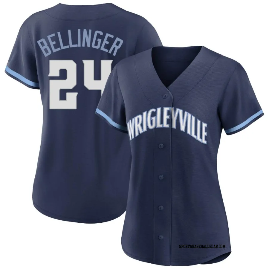 Cody Bellinger Women's Chicago Cubs Navy Authentic 2021 City Connect Jersey