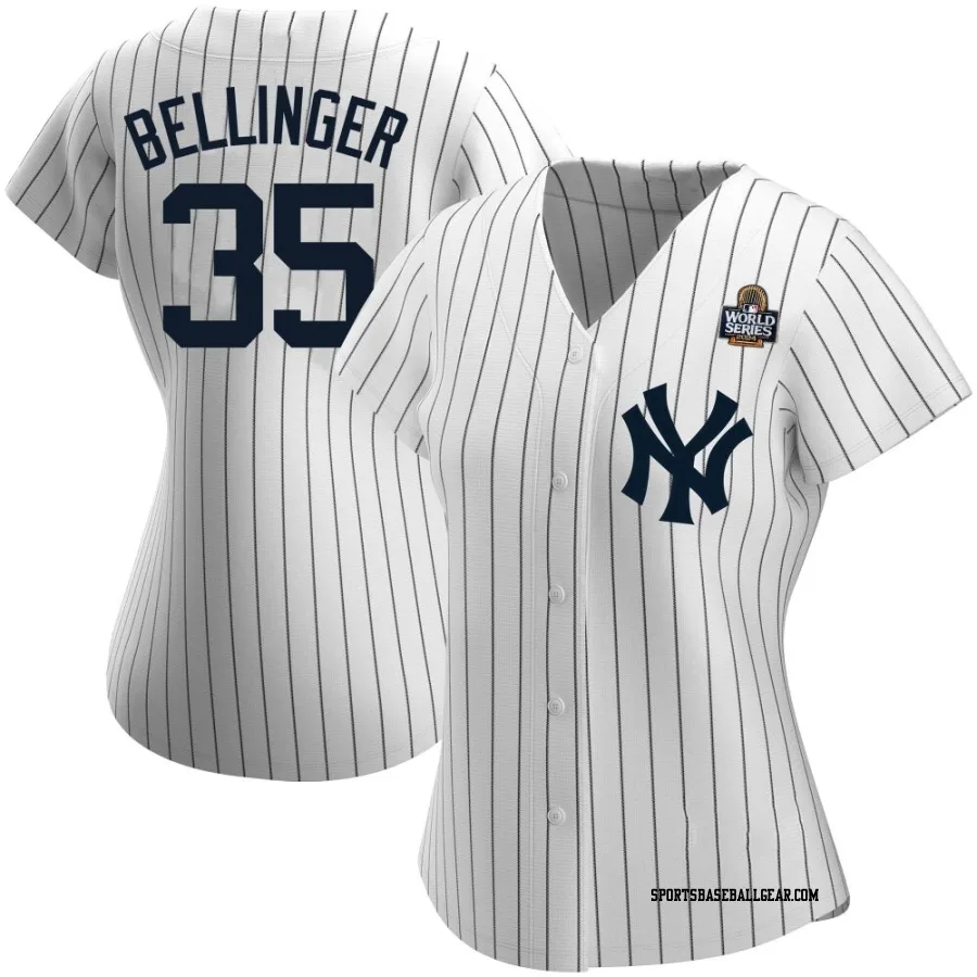 Cody Bellinger Women's New York Yankees White Authentic Home Name 2024 World Series Jersey