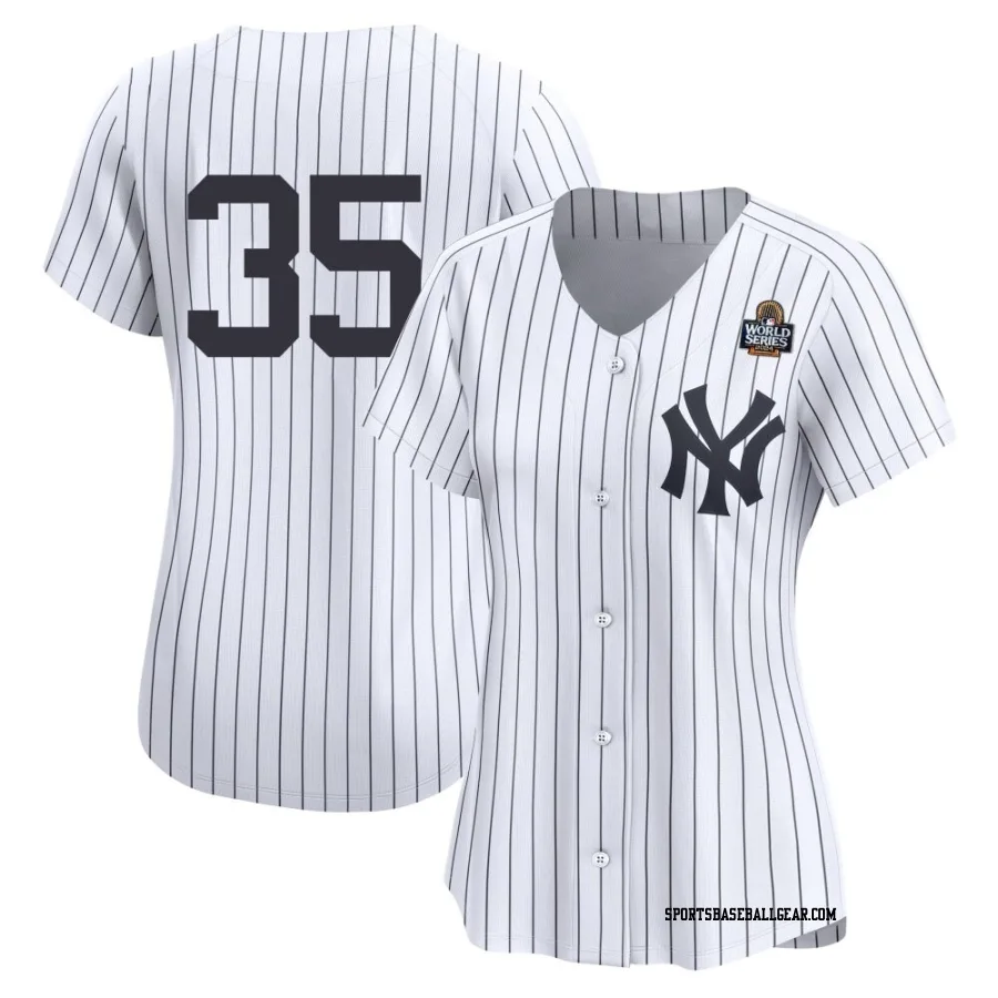 Cody Bellinger Women's New York Yankees White Limited Yankee Home 2nd 2024 World Series Jersey