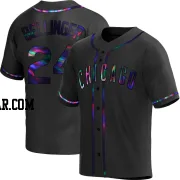 Cody Bellinger Youth Chicago Cubs Black Holographic Replica Alternate Jersey