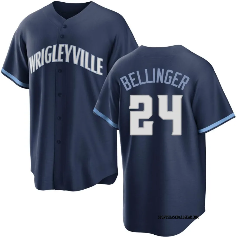 Cody Bellinger Youth Chicago Cubs Navy Replica 2021 City Connect Jersey