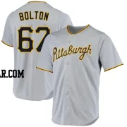 Cody Bolton Men's Pittsburgh Pirates Gray Replica Road Jersey