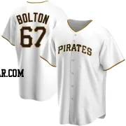 Cody Bolton Men's Pittsburgh Pirates White Replica Home Jersey