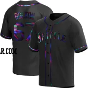 Cody Bolton Men's Seattle Mariners Black Holographic Replica Alternate Jersey