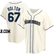 Cody Bolton Men's Seattle Mariners Cream Replica Alternate Jersey