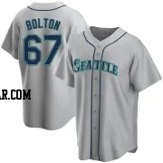 Cody Bolton Men's Seattle Mariners Gray Replica Road Jersey