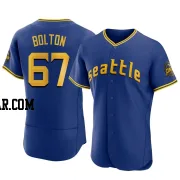 Cody Bolton Men's Seattle Mariners Royal Authentic 2023 City Connect Jersey