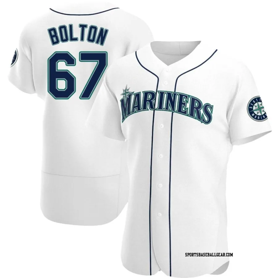 Cody Bolton Men's Seattle Mariners White Authentic Home Jersey