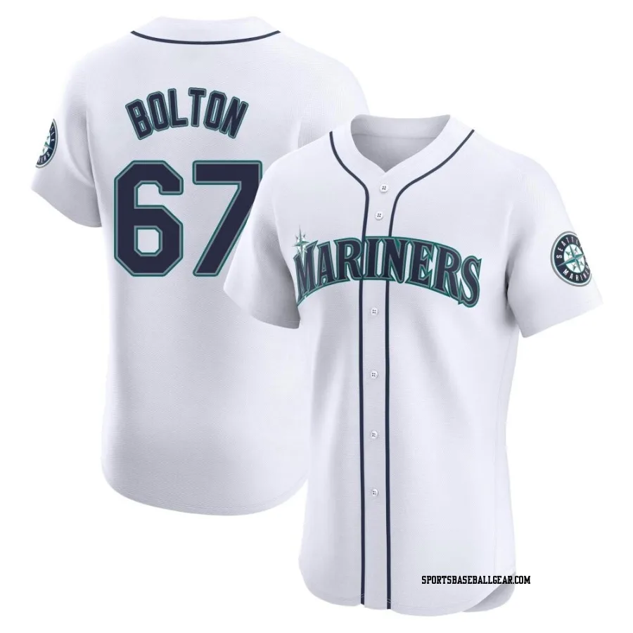 Cody Bolton Men's Seattle Mariners White Elite Home Jersey