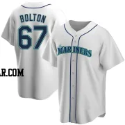 Cody Bolton Men's Seattle Mariners White Replica Home Jersey